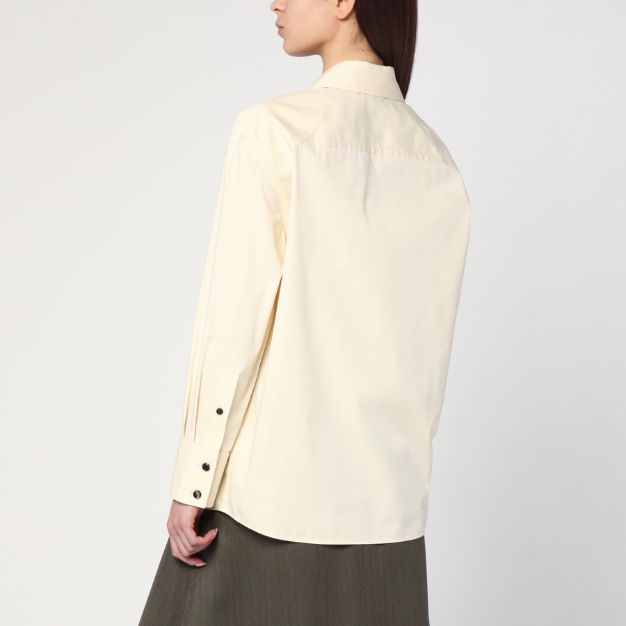 Bottega Veneta Cream shirt in cotton and silk | TheDoubleF