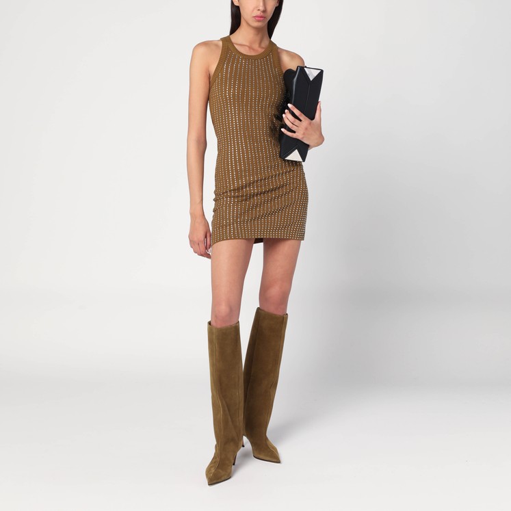ジ アティコ THE ATTICO フロントギャザーキャミソール 222WCT84 C023 263 ブルー サイズ：36 The Attico woman's collection | TheDoubleF