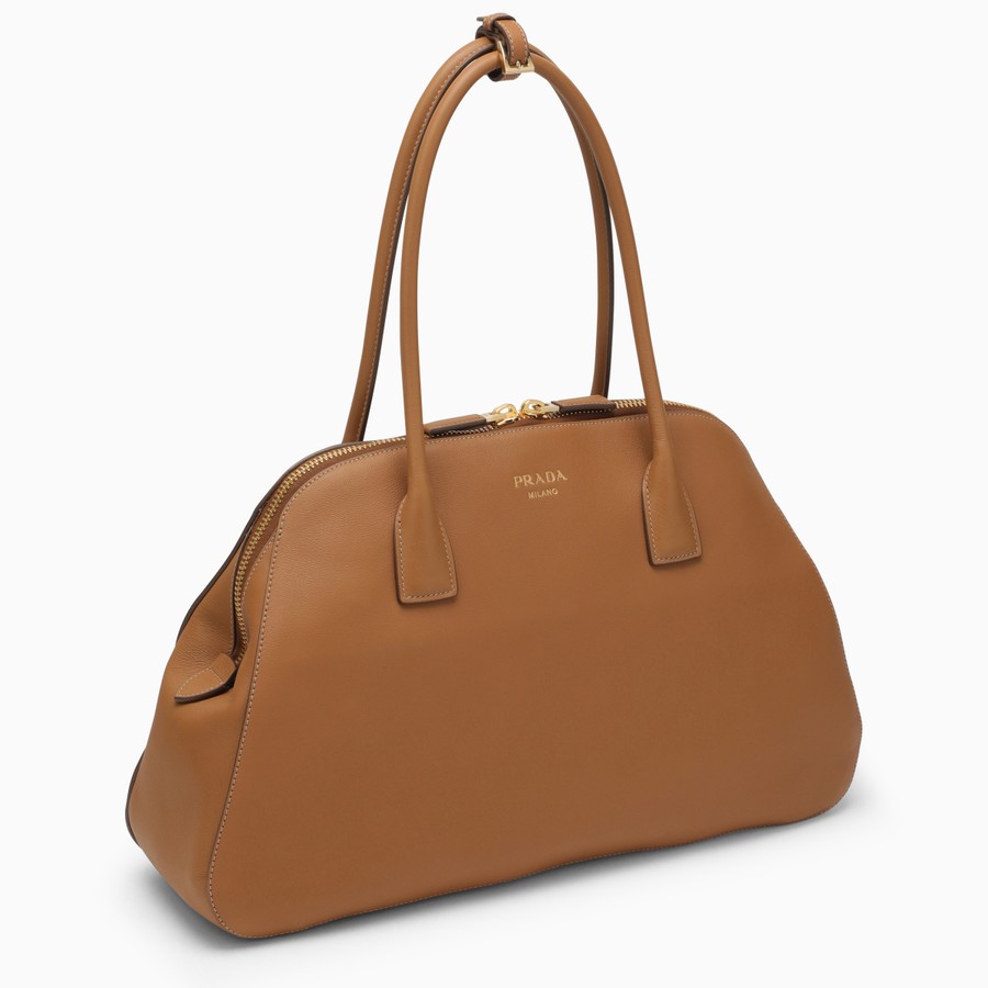 PRADA シッフ 大きい トトハック 1BG522VOOO2CYS F03BH Prada Large caramel-coloured leather shopping bag | TheDoubleF