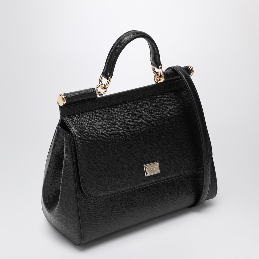 Dolce&Gabbana Large black Sicily Hand Bag | TheDoubleF