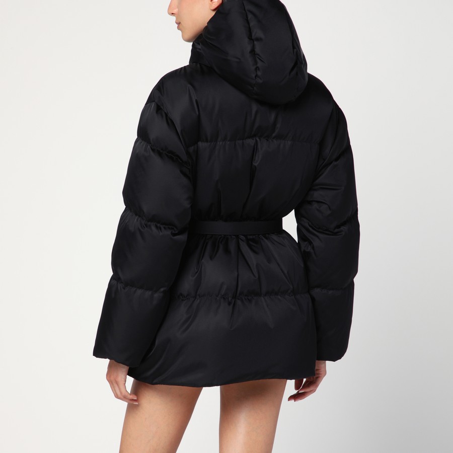 PRADA｜JACKETS (292096 1WQ8 F0002) Black Light Re-Nylon hooded puffer jacket | PRADA