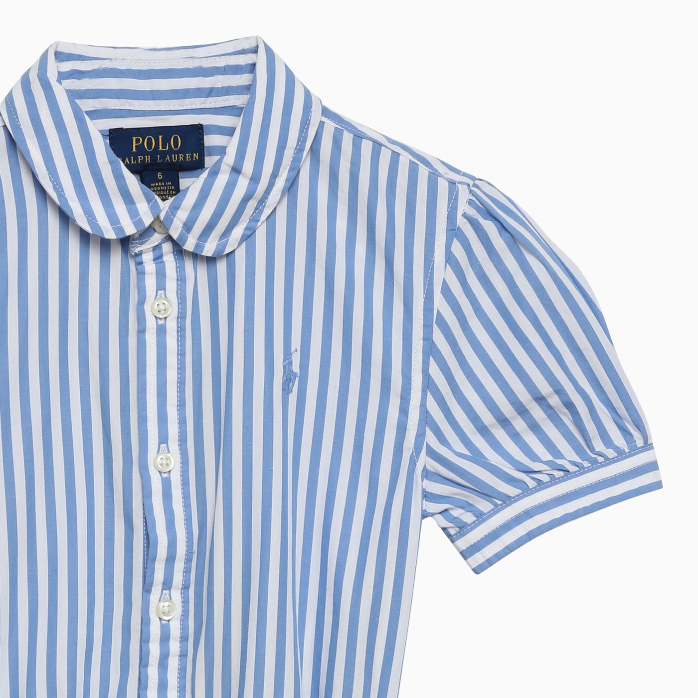 Polo Ralph Lauren Robe en coton ray?� bleu et blanc | TheDoubleF