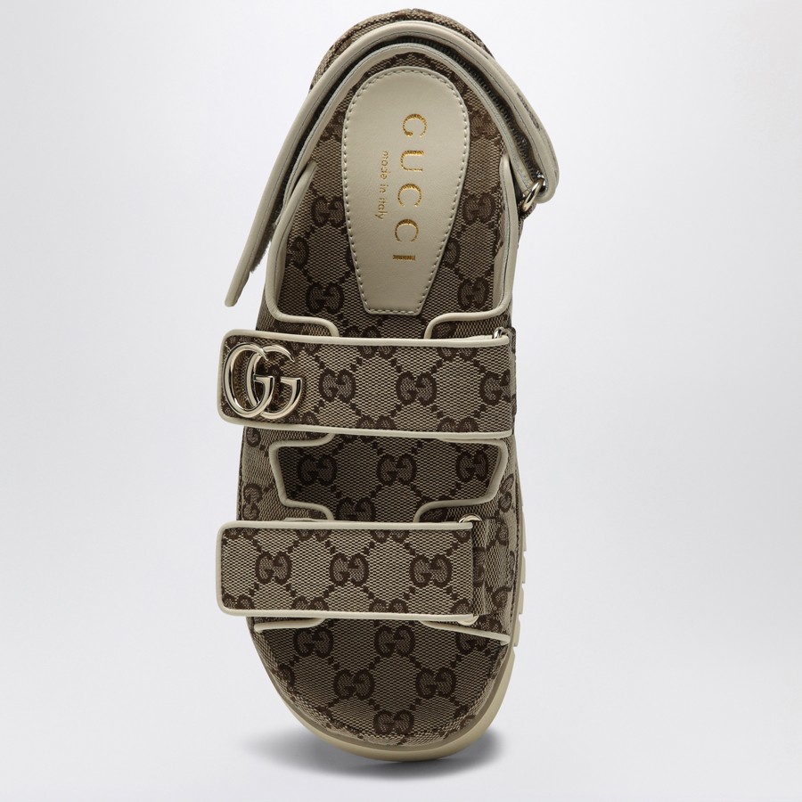 【関税&送料込】Gucci Gg Fabric Sandals Gucci x Adidas GG pattern Leather x fabric Sandals EU38