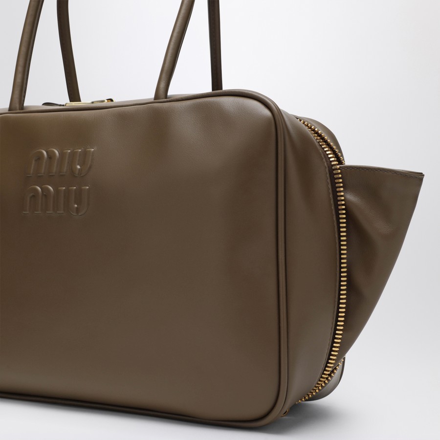 Miu Miu Beau Large bag in Tundra-colored leather | TheDoubleF