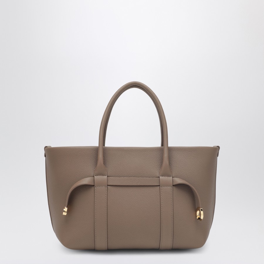 Loro Piana Ghiera Shopper Small bag in fossil color | TheDoubleF