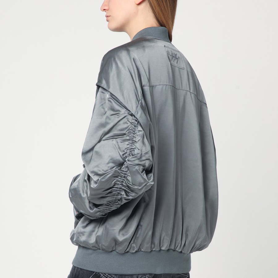 ジャケット HALFBOY Grey zipped over bomber jacket HALFBOY Grey zipped over bomber jacket | TheDoubleF