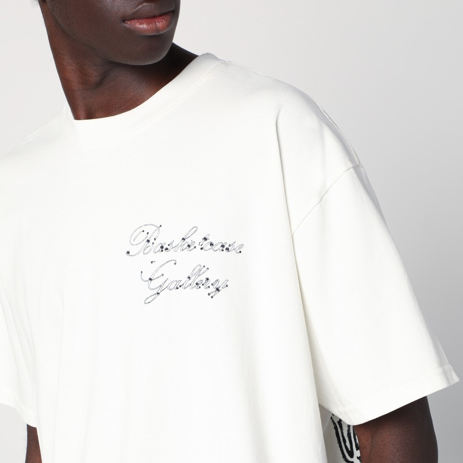 Basketcase Gallery Oversized white T-shirt with logo prints