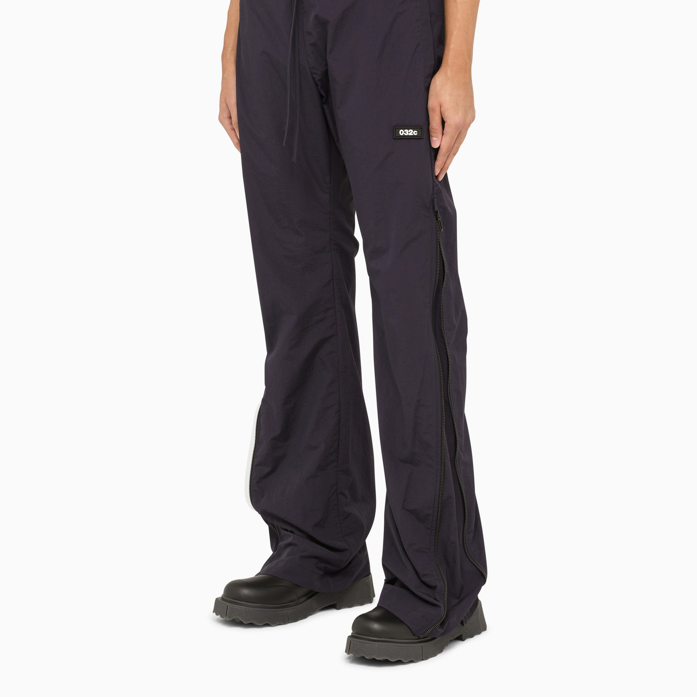 032c Joggers in a dark purple technical fabric TheDoubleF