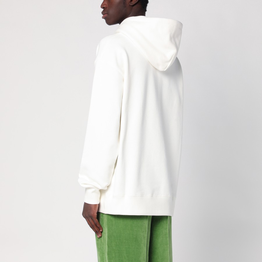 パーカー・フーディ VALENTINO SS25 Ivory cotton sweatshirt (6V3MF28NAQA A03) Valentino Garavani Ivory Cotton Sweatshirt – LOZURI®
