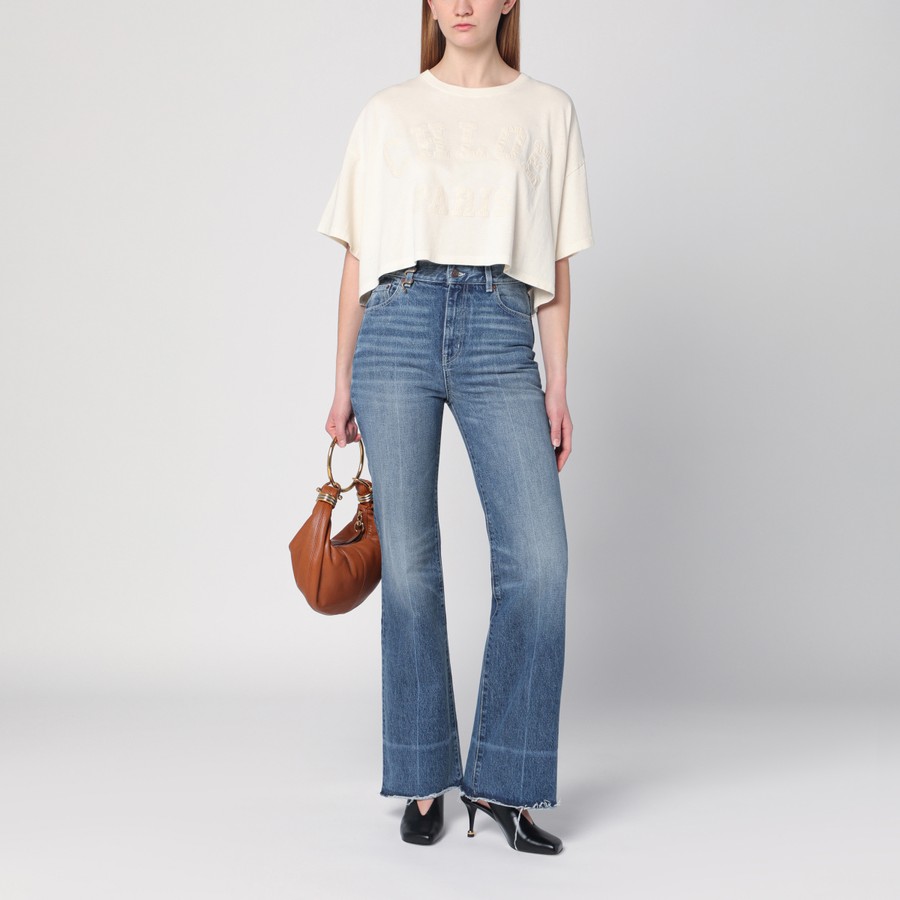 デニム・ジーパン CHLOE Woman Jeans Blue CH25SDP13255 422 Chloé Washed blue denim jeans | TheDoubleF
