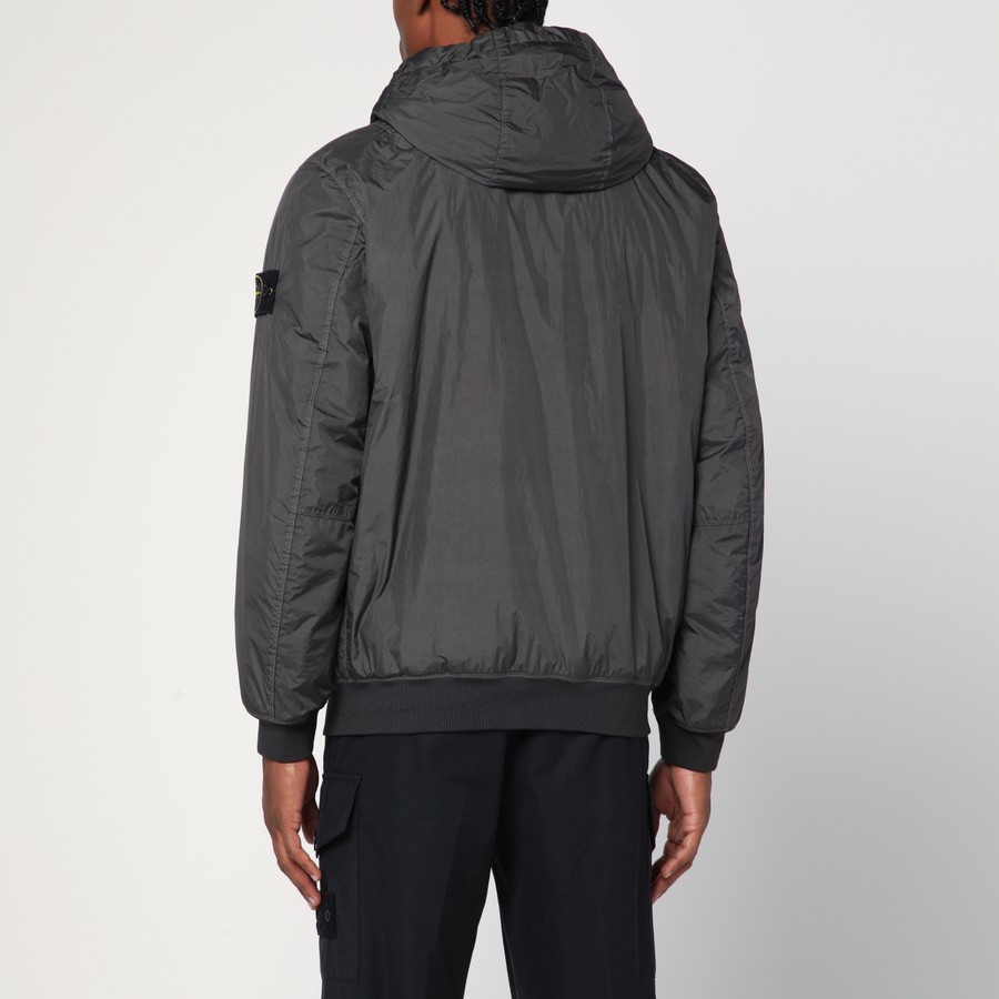 Stone Island Dark grey zip-up nylon jacket | TheDoubleF