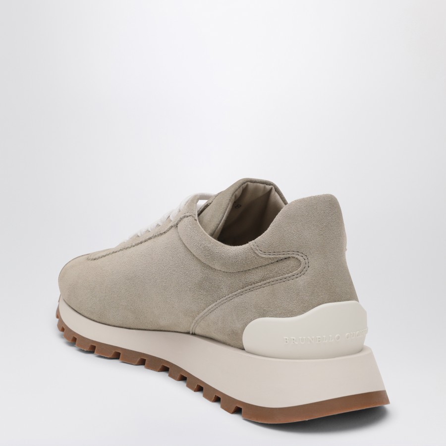 スニーカー BRUNELLO CUCINELLI Woman Sneakers Green MZSFG2110 Brunello Cucinelli Grey/Sage Green Sneakers in Suede