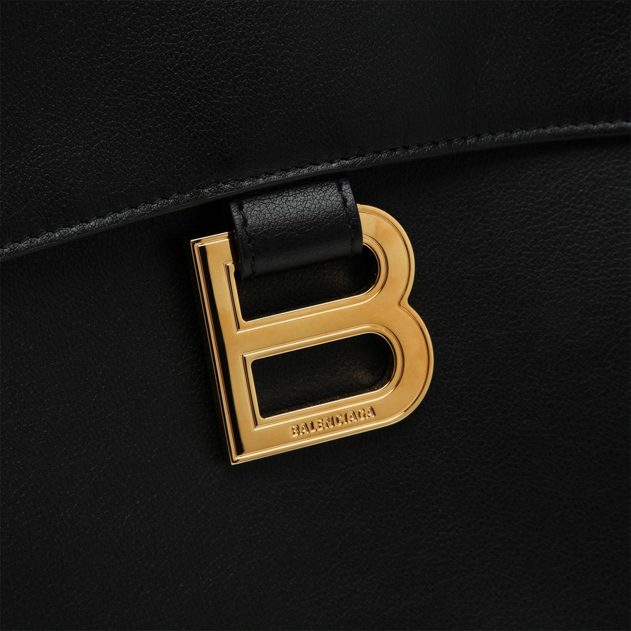 バッグ・カバンその他 BALENCIAGA BLACK HOURGLASS SOFT LARGE BAG Women's Hourglass Soft Tote Bag Large in Black | Balenciaga US