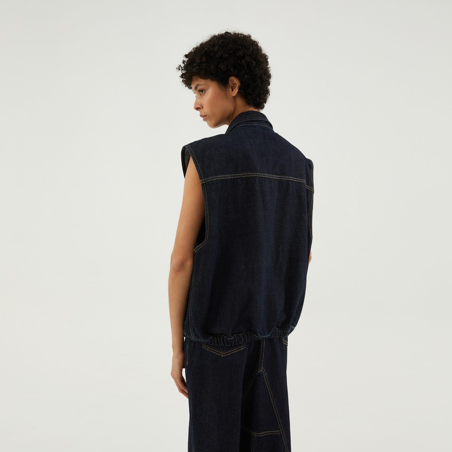 ジャケット 1989 STUDIO Denim vest dark blue 1989 STUDIO Denim vest dark blue | TheDoubleF