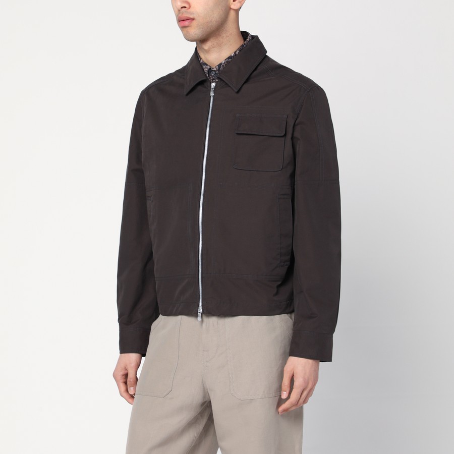 Brunello Cucinelli Brown cotton blend jacket | TheDoubleF