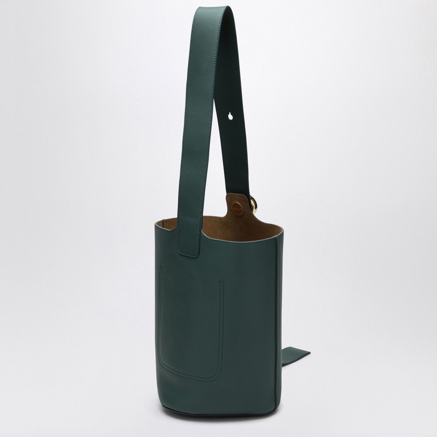 LOEWE＊数量限定 PEBBLE BUCKETバッグ Green Large Pebble bucket bag in suede calfskin Green - LOEWE
