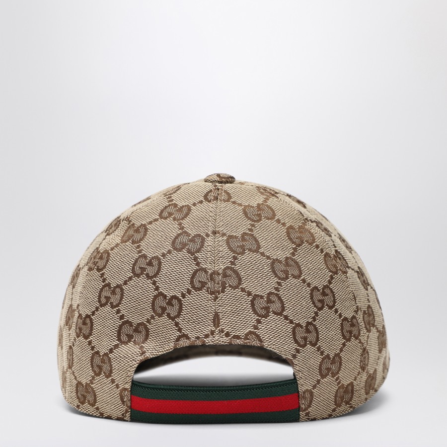 GUCCI Cappello da baseball in tessuto GG beige ed ebano TheDoubleF