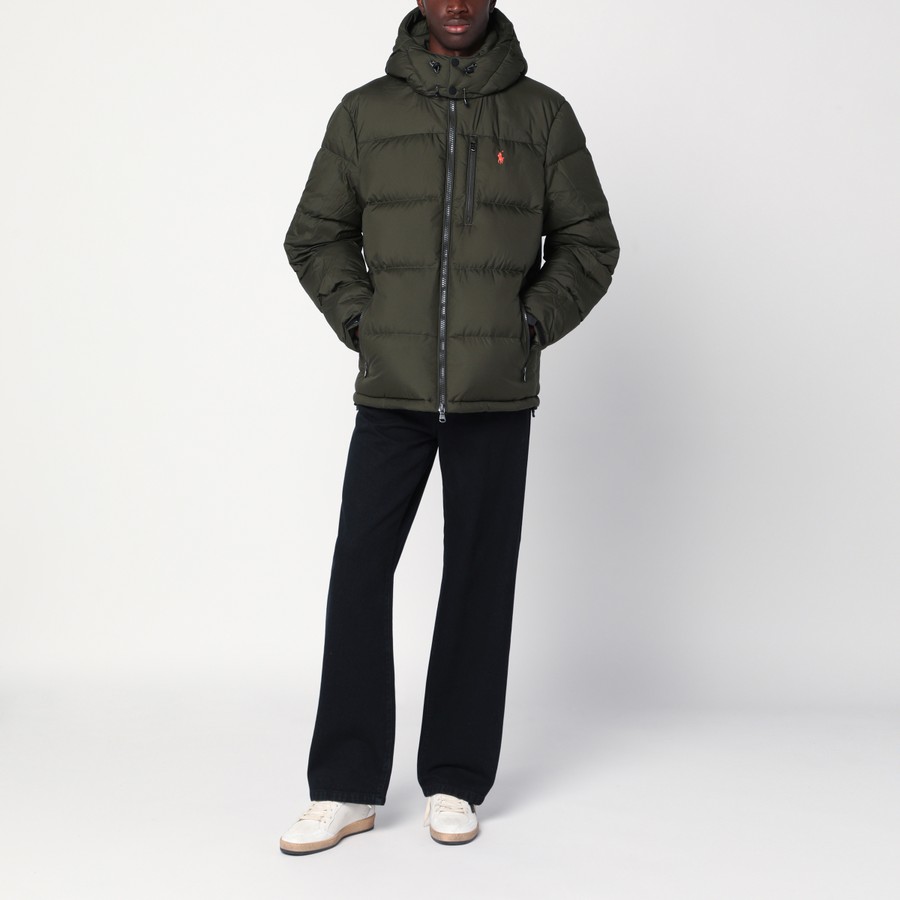 Polo Ralph Lauren Olive green hooded down jacket TheDoubleF