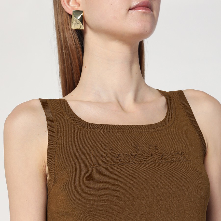Tシャツ・カットソー MAX MARA OLIVE GREEN TOP IN CREPE VISCOSE Max Mara Olive green top in crêpe viscose | TheDoubleF