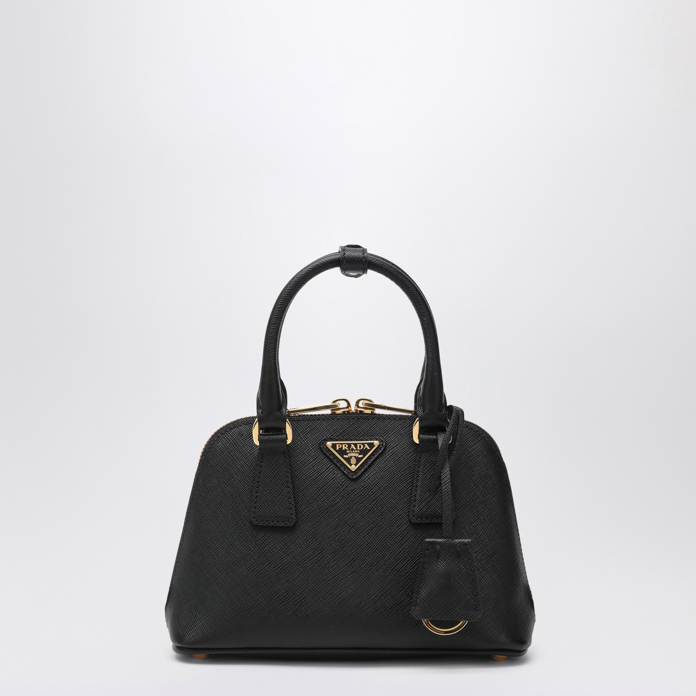 ショルダーバッグ・ポシェット PRADA PROMENADE BAG BLACK IN SAFFIANO Prada Promenade bag black in Saffiano | TheDoubleF