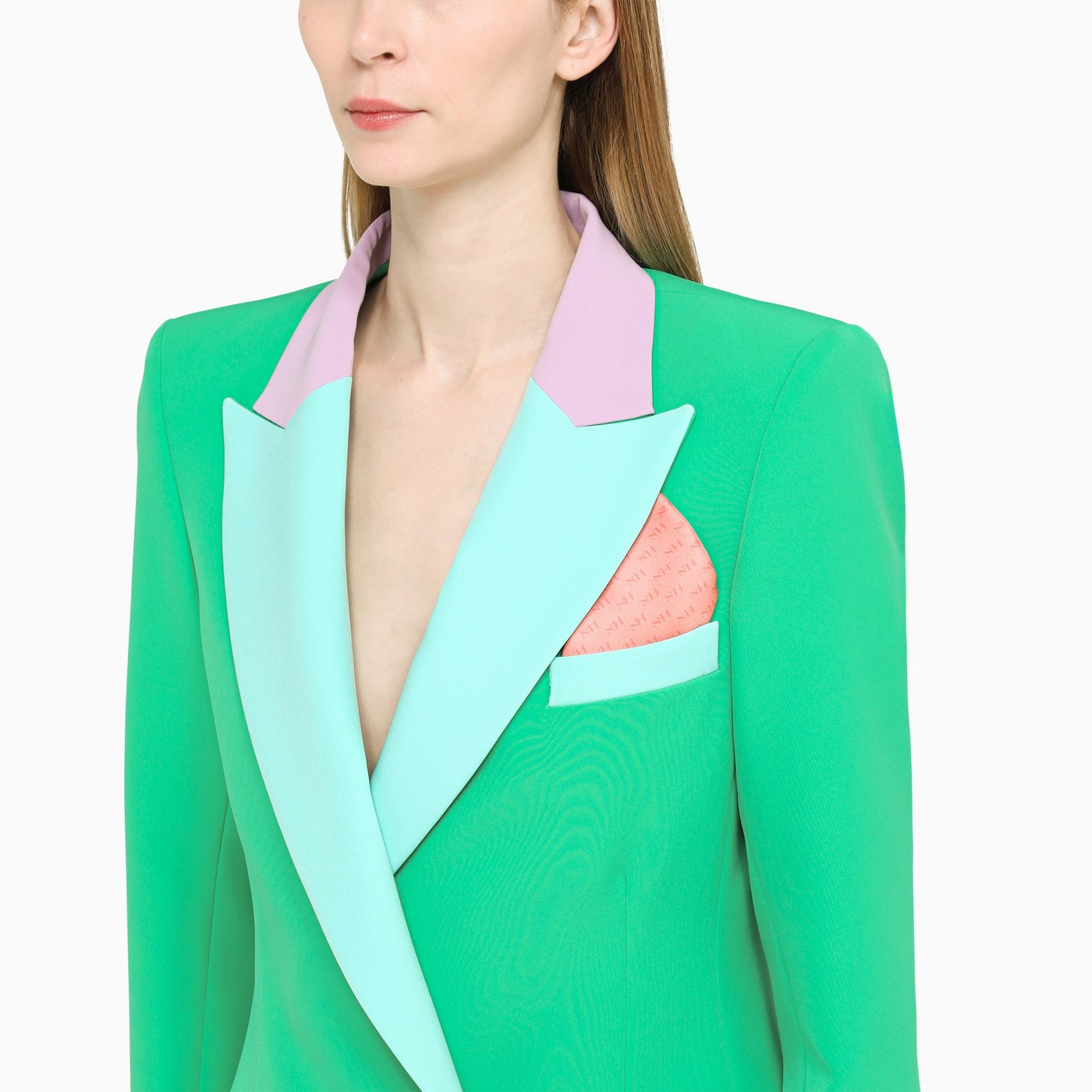 Hebe Studio Green double-breasted suit | TheDoubleF