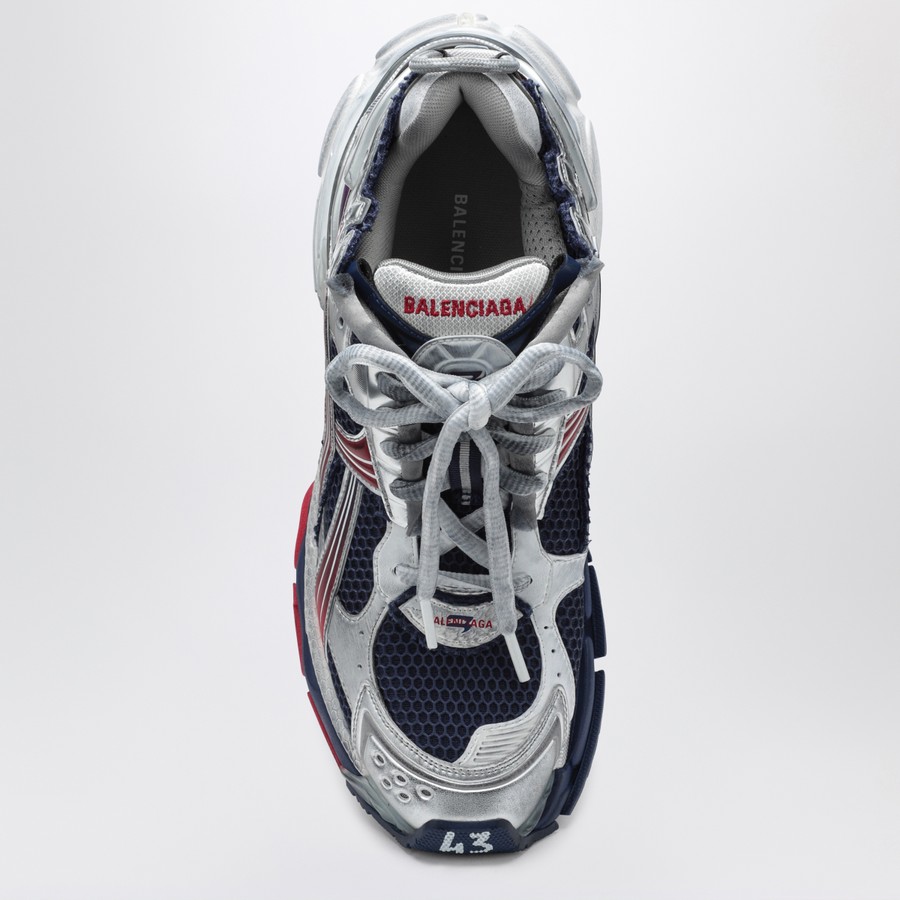 スニーカー BALENCIAGA SNEAKER RUNNER SILVER/BLUE/RED Balenciaga Sneaker Runner silver/blue/red | TheDoubleF