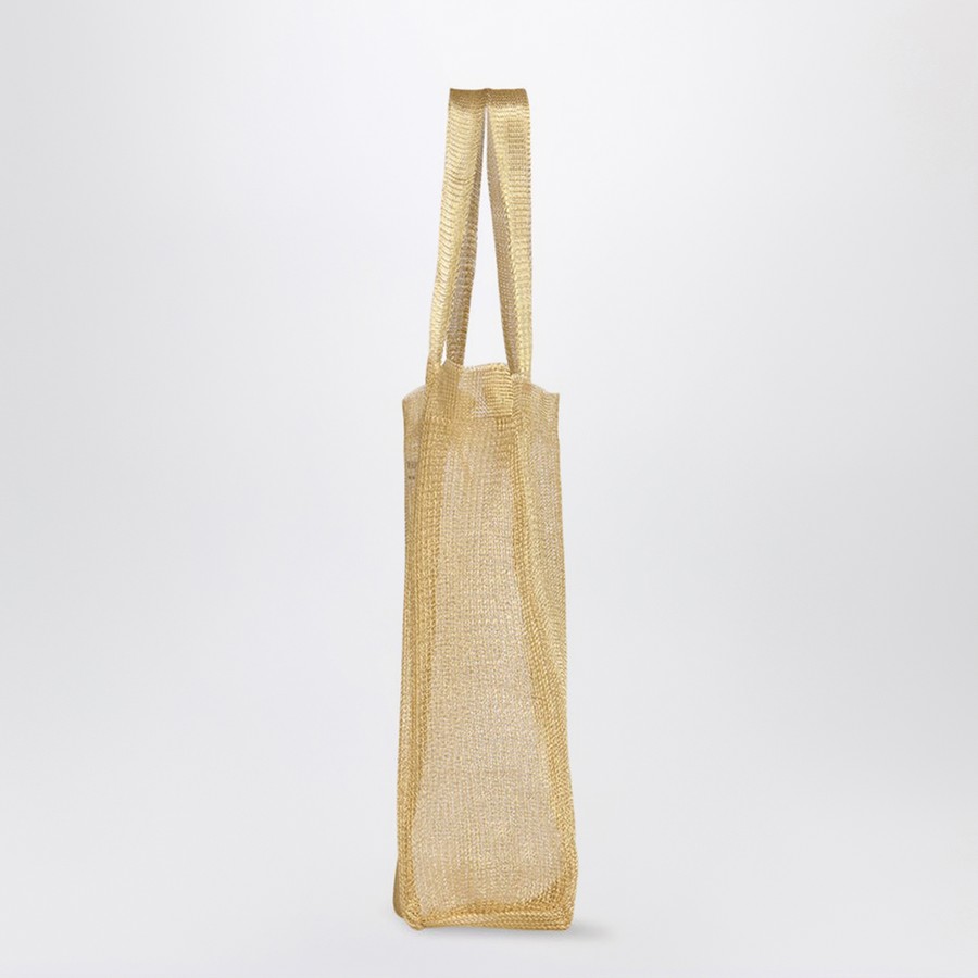 The Row Mini Tote Bag Imogen in gold-plated brass | TheDoubleF