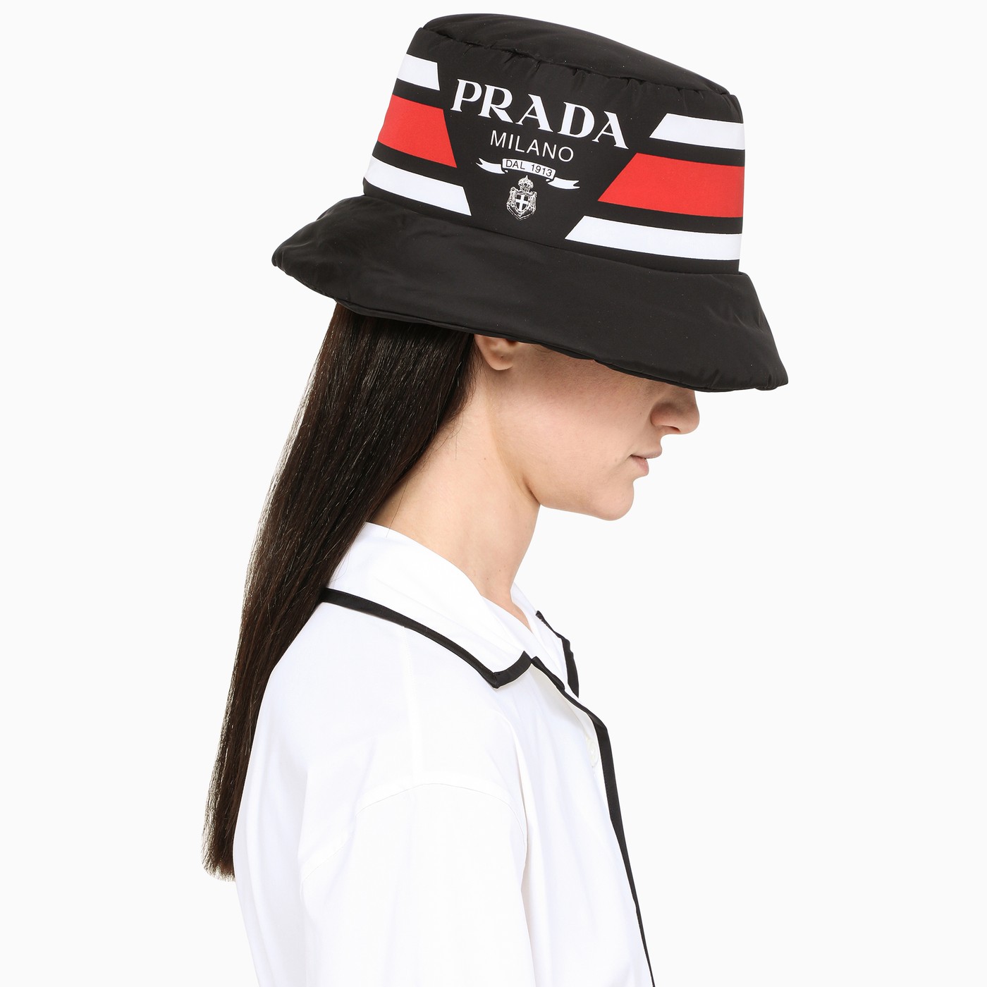 prada cap white