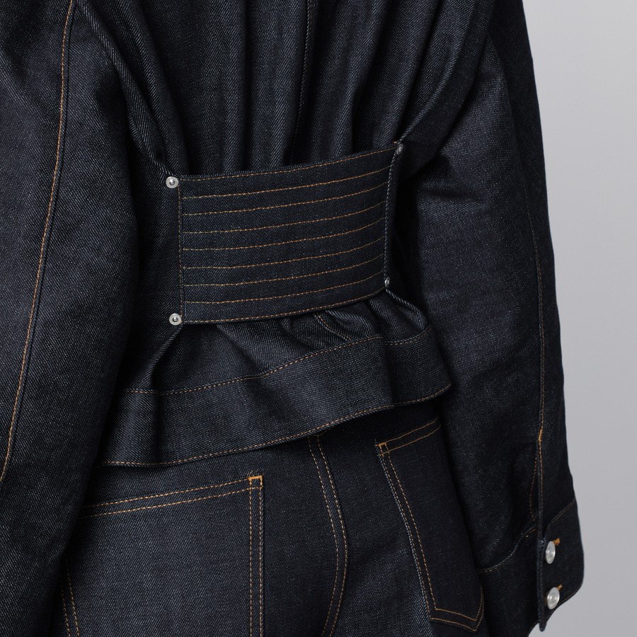 ジャケット GIVENCHY Women Outer BW00QB5YC9 Q GIV 401 BLUE Givenchy Dark blue denim jacket | TheDoubleF
