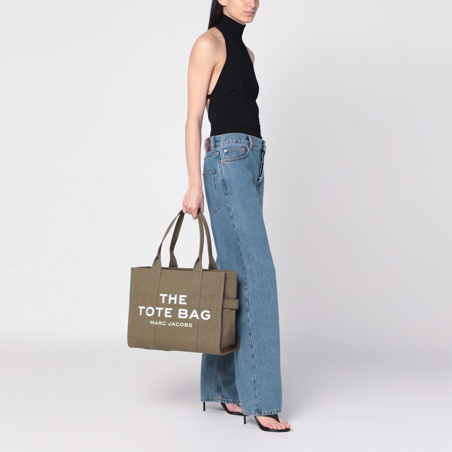 Marc Jacobs Slate green canvas large Tote Bag | TheDoubleF