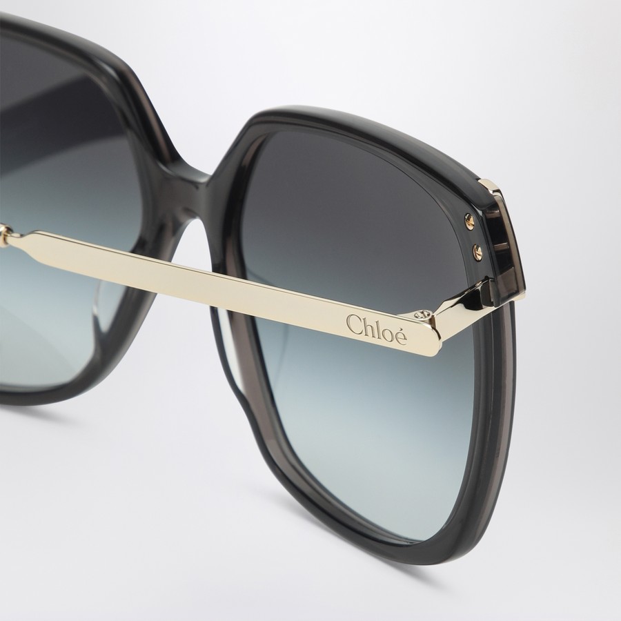 サングラス Chloe Aly gold/gray sunglasses Chloé Aly Sunglasses in Gold/gradient violet to green | Chloé US