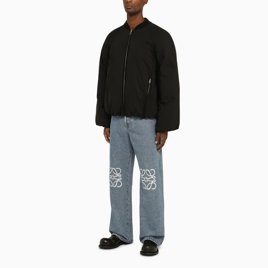 Loewe Black padded fabric bomber jacket | TheDoubleF