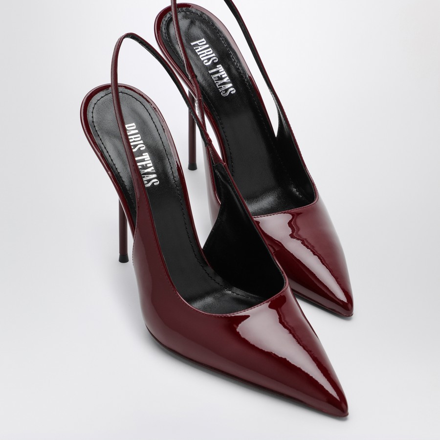 シューズ・サンダルその他 Paris Texas Slingback Lidia rouge noir in patent leather Paris Texas Slingback Lidia rouge noir in patent leather