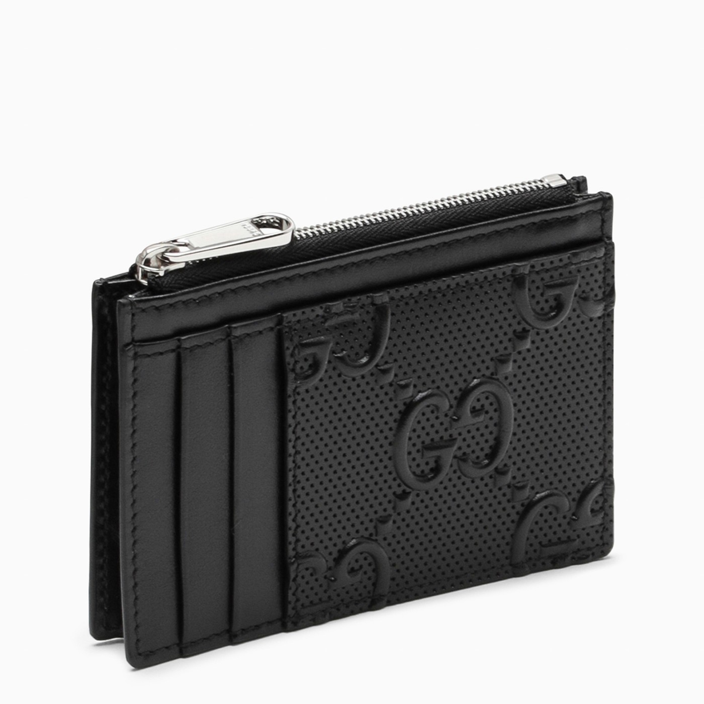 GUCCI Black GG embossed card holder TheDoubleF