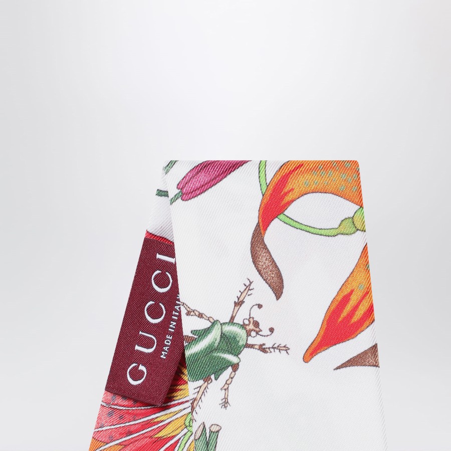 ボレロ・ショール GUCCI Thin scarf in multicolour printed silk GUCCI Thin scarf in multicolour printed silk | TheDoubleF
