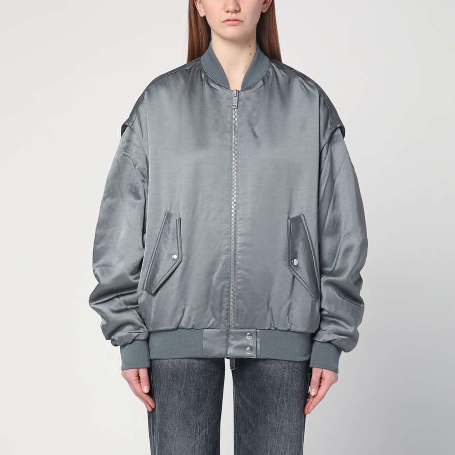 ジャケット HALFBOY Grey zipped over bomber jacket HALFBOY Grey zipped over bomber jacket | TheDoubleF