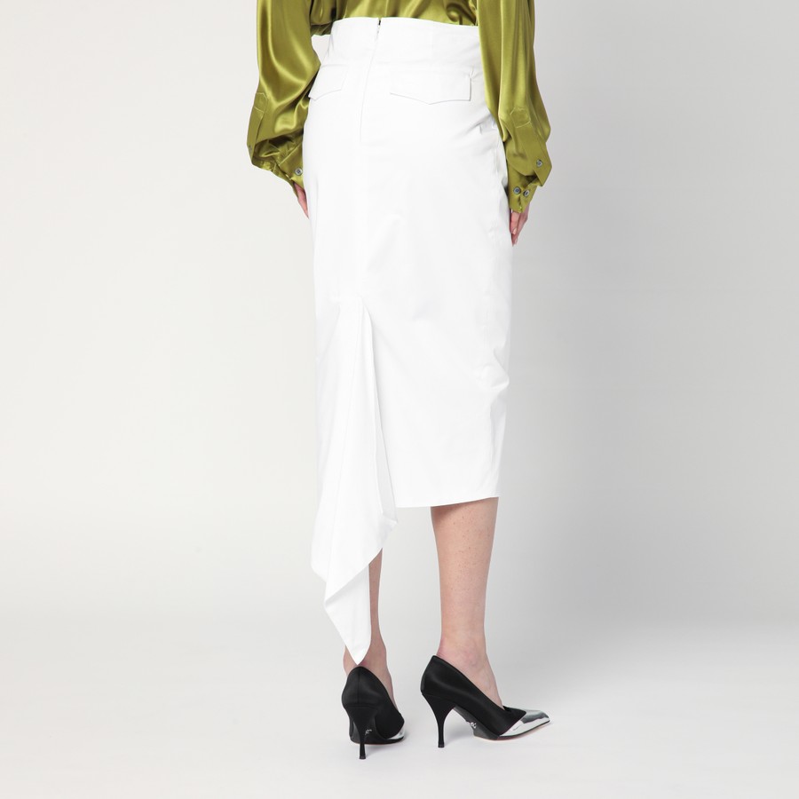 スカート TheLatest White cotton midi skirt TheLatest White cotton midi skirt | TheDoubleF