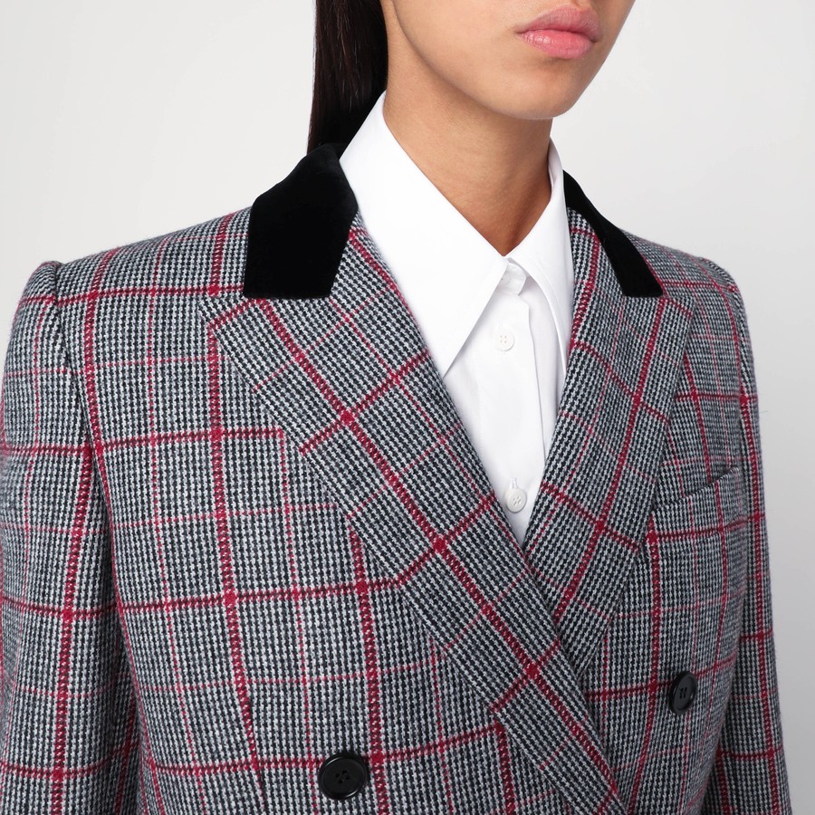 ジャケット Chloe Black/white checkered wool double-breasted blazer Chloé Black/white checkered wool double-breasted blazer