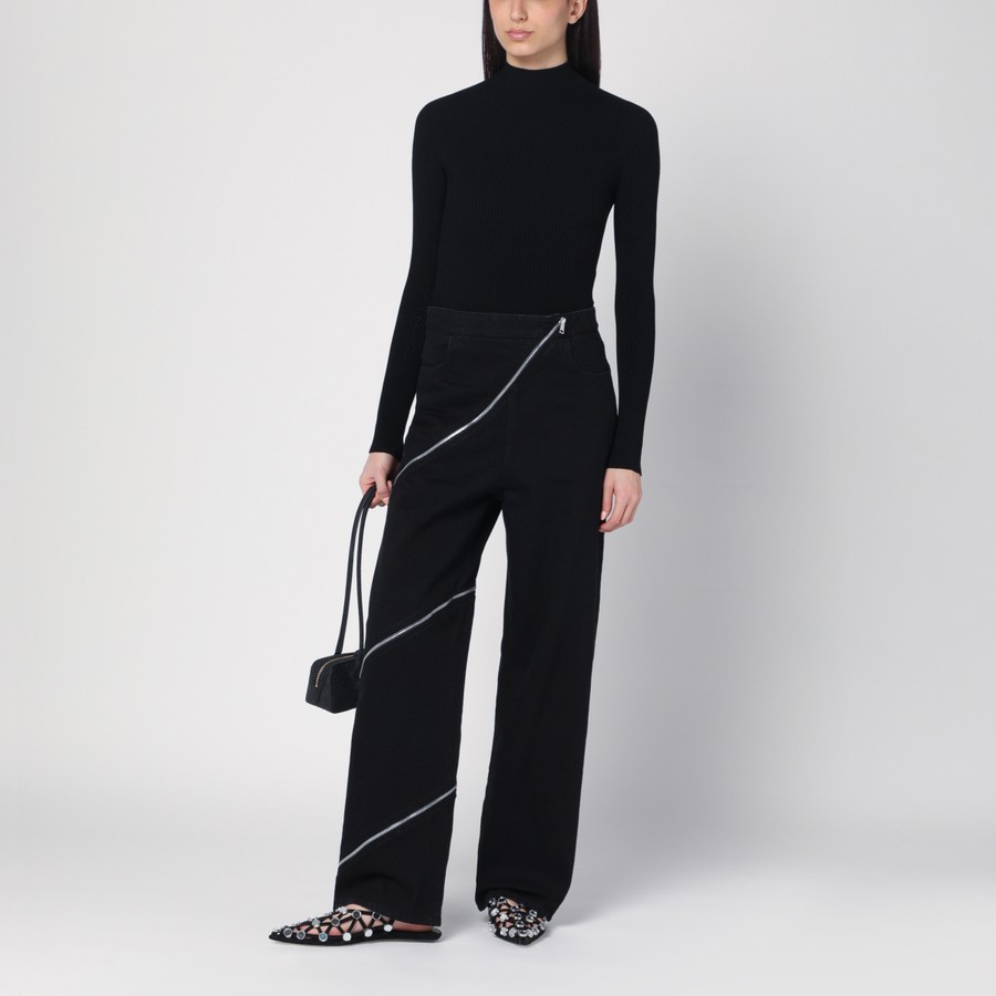 ALAIA アライア スハイラル フフ ヒアス AA2B120LA0330 220 Alaïa High-rise skinny jeans ALAÏA