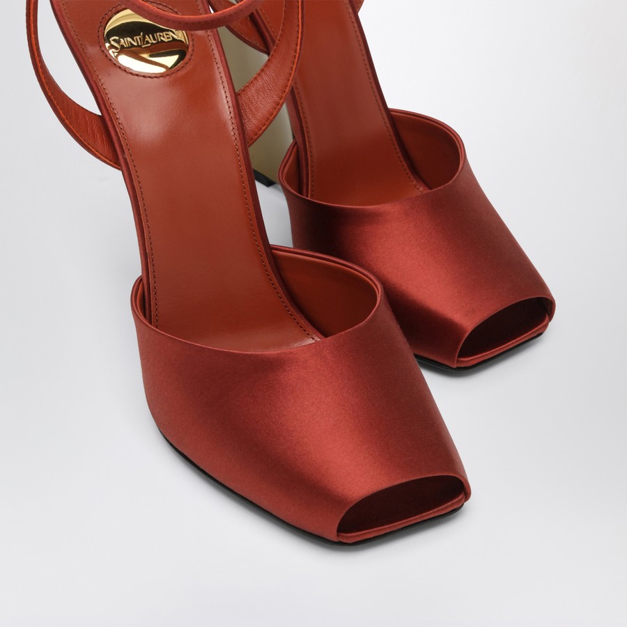 【関税&送料込】Saint Laurent Zeppe La Scandale In Satin Rus Saint Laurent Zeppe La Scandale in satin rust color | TheDoubleF