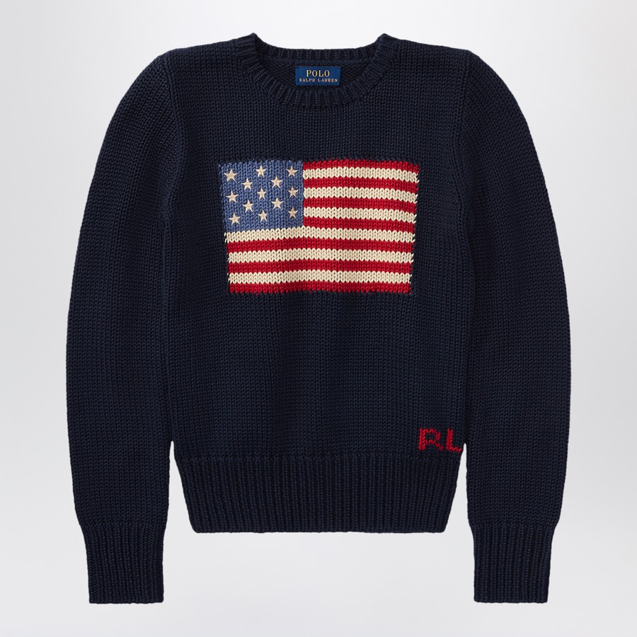 【関税&送料込】Polo Ralph Lauren Navy Blue Cotton Sweatshir Polo Ralph Lauren Navy blue cotton zip sweatshirt | TheDoubleF