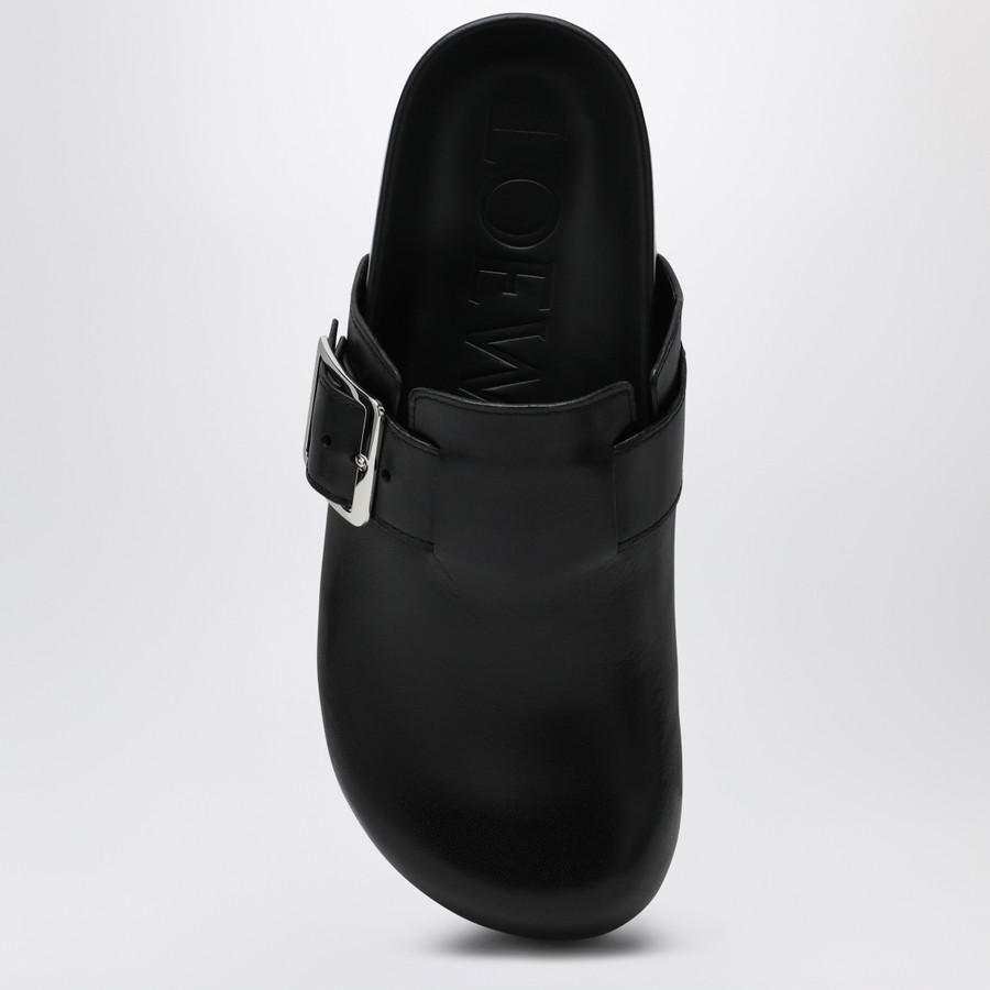 サンダル・ミュール LOEWE BLACK LEATHER SABOT EASE BUCKLE Loewe Black leather Sabot Ease Buckle | TheDoubleF