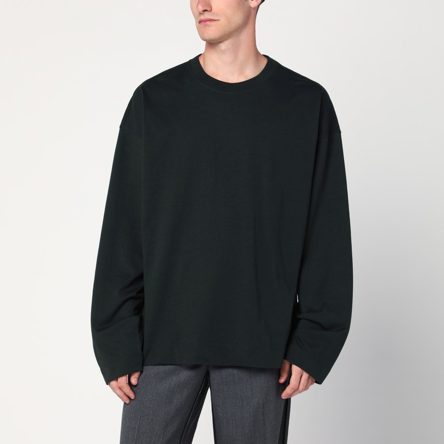 dries van noten スウェット Hannett Draped Cotton Sweatshirt — Ivory – La Garçonne