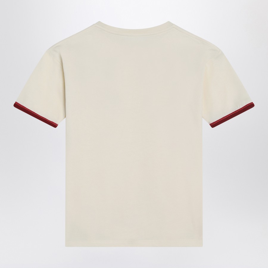 GUCCI T-shirt beige chiara con logo TheDoubleF