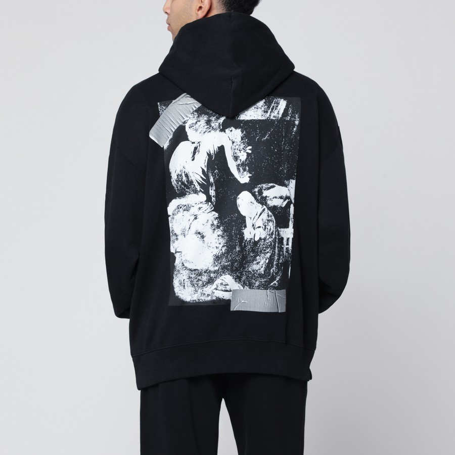 Off-White™ Black Cupid Tape Skate hoodie TheDoubleF