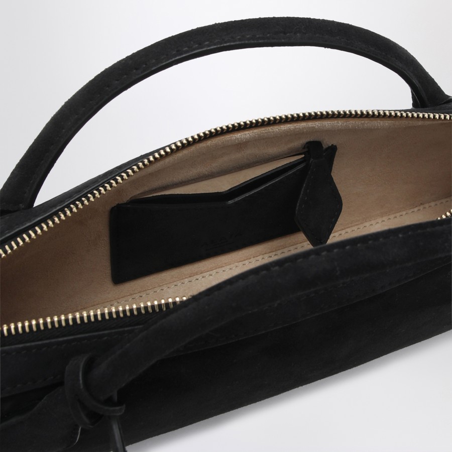 Alaïa Le Teckel clutch black in suede | TheDoubleF