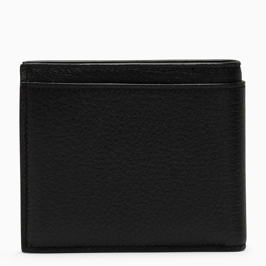 折りたたみ財布 Saint Laurent Black Grained Leather East West Wallet Saint Laurent Black grained leather East/West wallet with
