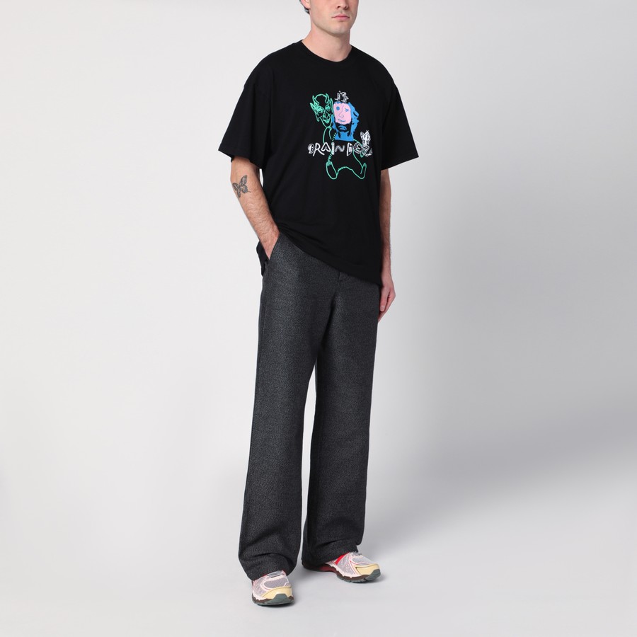 Brain Dead Black cotton Masks T-shirt | TheDoubleF