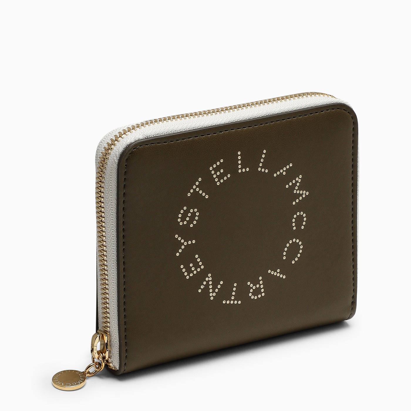 Stella McCartney Military green Stella Logo zip around wallet TheDoubleF