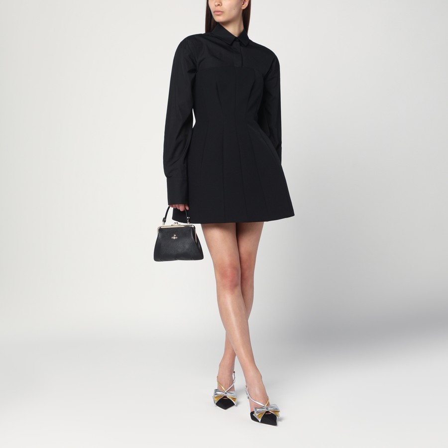ワンピース Max Mara Pianoforte Black Bustier Dress In Sable Max Mara Pianoforte Black bustier dress in sablé | TheDoubleF